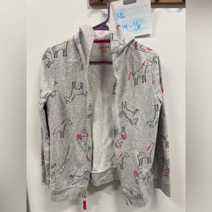Unicorn zip hoodie